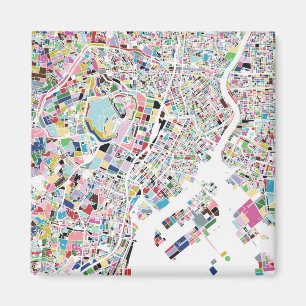 Tokyo Japan Map Magnet