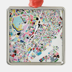 Tokyo Japan Map Metal Ornament