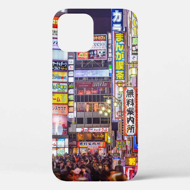 TOKYO, JAPAN - MARCH 14, 2014: Signs densely line  Case-Mate iPhone Case (Back)