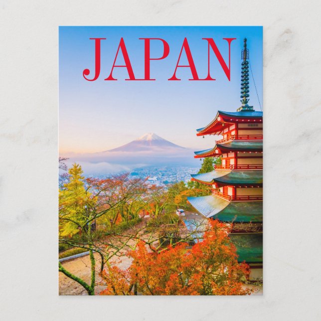 Tokyo Japan | Mount Fuji Postcard (Front)