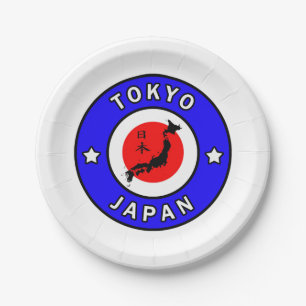 Tokyo Japan Paper Plate