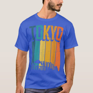 Tokyo Japan Retro Vintage Sunset Skyline Tokyo1284 T-Shirt