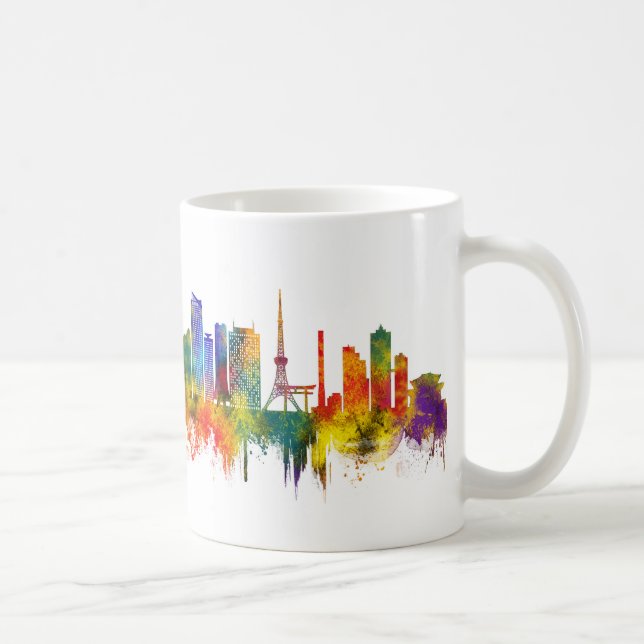 Tokyo Japan Skyline Coffee Mug (Right)