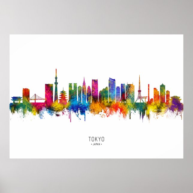 Tokyo Japan Skyline Poster (Front)