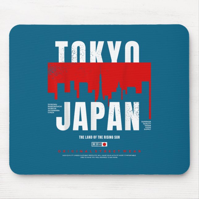 Tokyo Japan The Land Of The Rising Sun Original St Mouse Pad (Front)