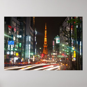 Tokyo, Japan. Tokyo Tower is a communications Poster