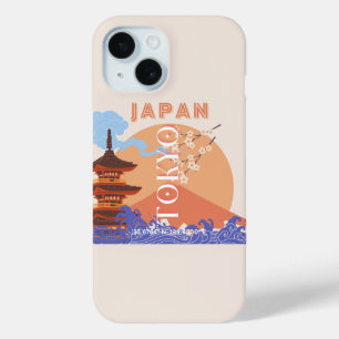 Tokyo Japan Travel Art iPhone 15 Case