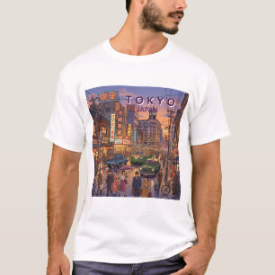 Tokyo Japan Travel Art Vintage T-Shirt