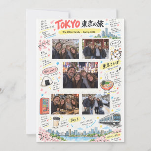 Tokyo Japan Trip 5 Photo Collage Travel Zine Memor