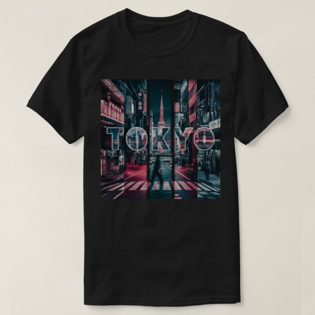 Tokyo Japan Urban Street Style T-Shirt (Design Front)