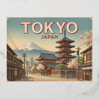 Tokyo Japan Vintage Travel Postcard