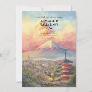 Tokyo Japanese Wedding Invitation