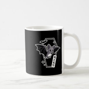 Tokyo Kawaii Bat - Creepy Cute Coffin Pastel Goth  Coffee Mug