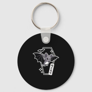 Tokyo Kawaii Bat - Creepy Cute Coffin Pastel Goth Key Ring