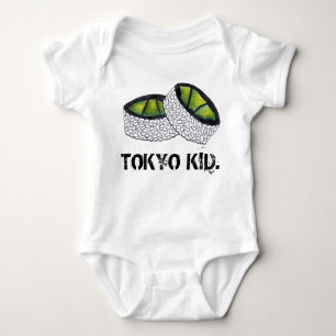 Tokyo Kid Japan Japanese Food Avocado Sushi Roll Baby Bodysuit