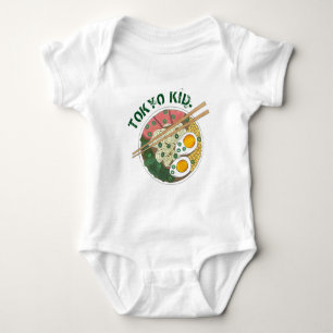 Tokyo Kid Japan Japanese Food Ramen Noodle Bowl Baby Bodysuit