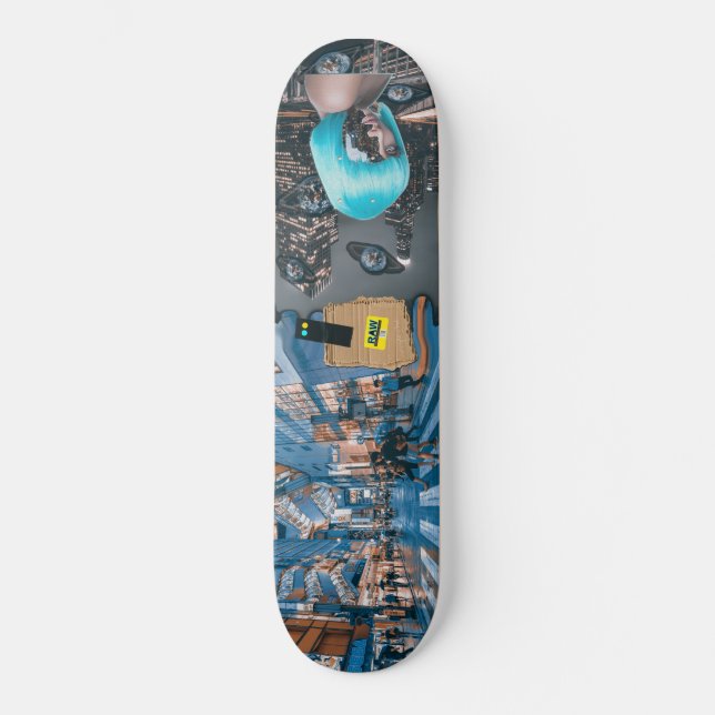 Tokyo LA Really Aggressive Wheels RAW deck Skateboard (Front)