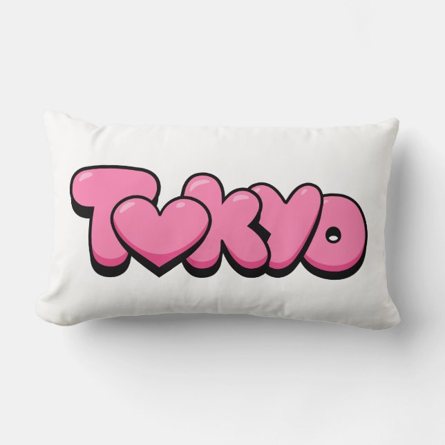 Tokyo Love Lumbar Cushion (Front)