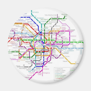 Tokyo Metro Map Magnet