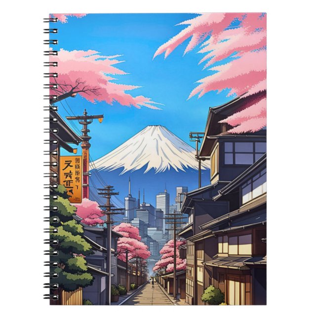 Tokyo Mt Fuji  Notebook (Front)
