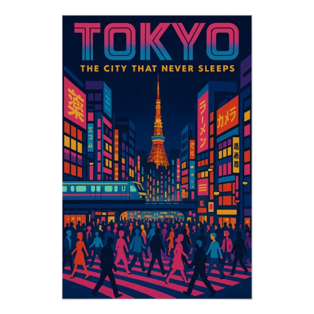 Tokyo – Neon Metropolis Poster (Front)