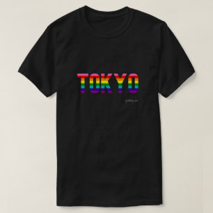 "Tokyo Pride T-shirt Gay Rainbow Flag