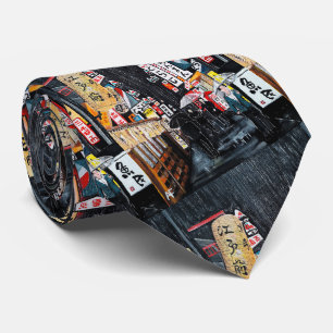 Tokyo Rain Painting by Alfred Fox Tie