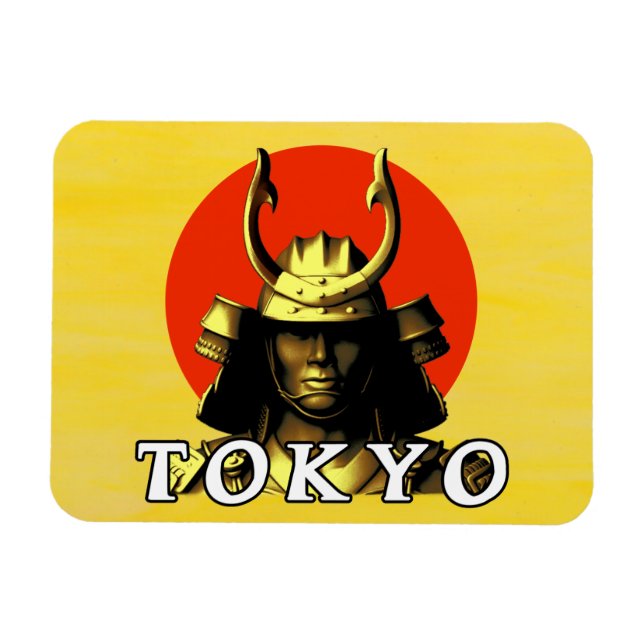 Tokyo Samurai Japan Premium Magnet (Horizontal)