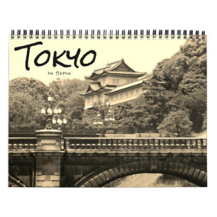 tokyo sepia 2025 calendar
