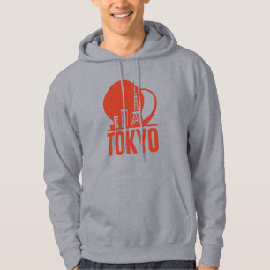 Tokyo Skyline Circle Design Hoodie