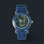 Tokyo Street Racing Pattern Watch<br><div class="desc">A bold,  high-energy seamless pattern featuring colorful sports cars with flaming exhausts,  racing graphics,  checkered flags,  and urban “Tokyo” typography. The dynamic illustration captures a fast-paced street racing vibe with neon-inspired colors and modern vector style.</div>