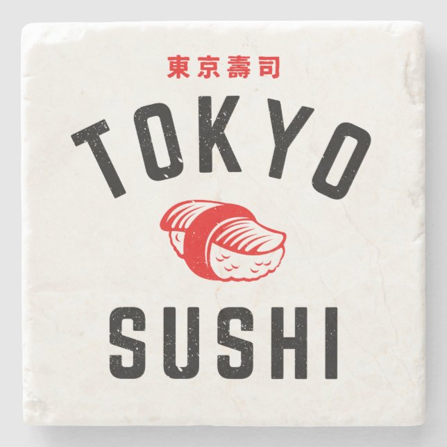 Tokyo Sushi Stone Coaster (Front)