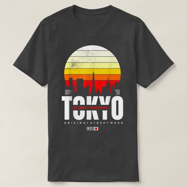 Tokyo The Land Of The Rising Sun Original Streetwe T-Shirt (Design Front)