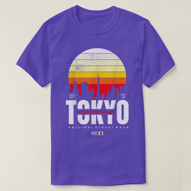 Tokyo The Land Of The Rising Sun Original Streetwe T-Shirt (Design Front)