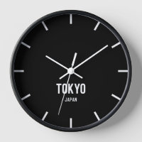 Tokyo Time Zone Newsroom Wall Clock