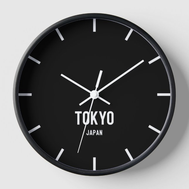 Tokyo Time Zone Newsroom Wall Clock (Front)