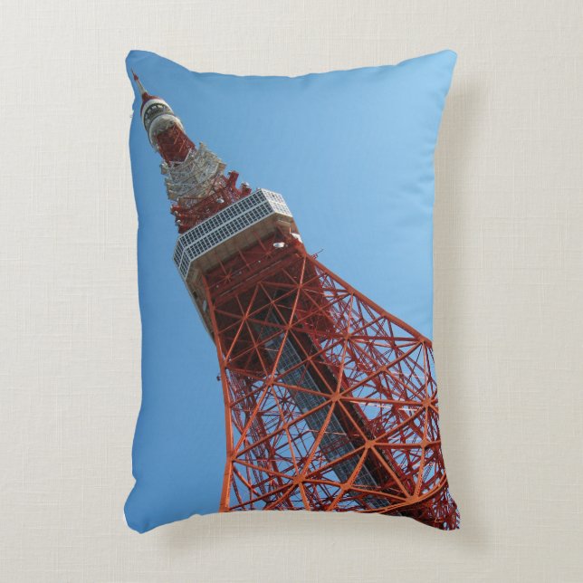 Tokyo Tower 東京タワー Decorative Cushion (Front(Vertical))
