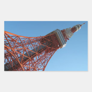 Tokyo Tower 東京タワー Rectangular Sticker