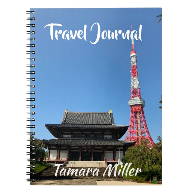 Tokyo Tower and Zojoji Temple Notebook (Front)