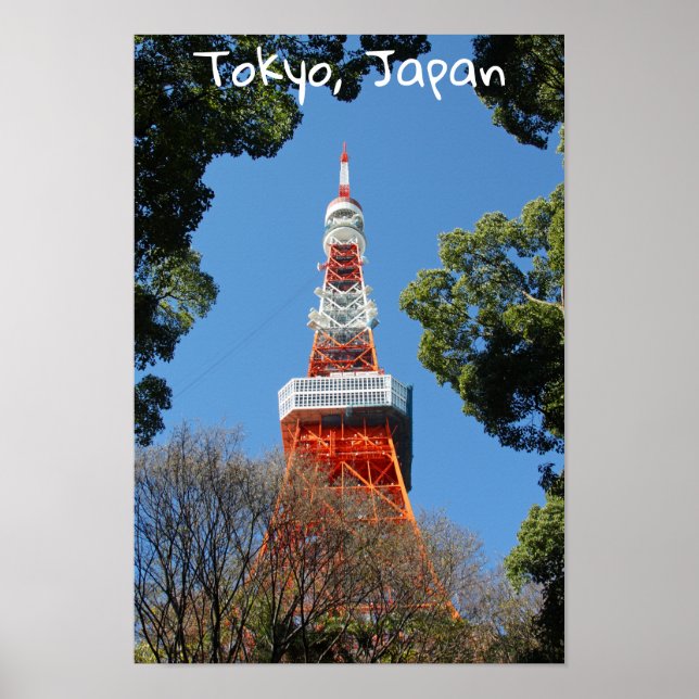 Tokyo Tower, Japan Poster (Front)