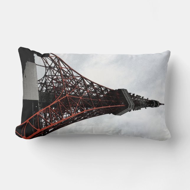 Tokyo Tower Lumbar Cushion (Front)