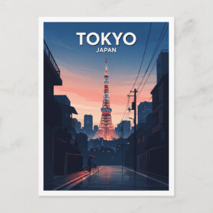 Tokyo Tower, Minato, Tokyo Japan Travel Gift Postcard