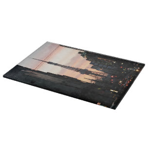 Tokyo Tower Sunrise 東京タワー日の出 Cutting Board