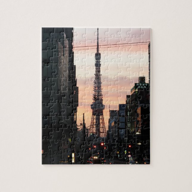 Tokyo Tower Sunrise 東京タワー日の出 Jigsaw Puzzle (Vertical)