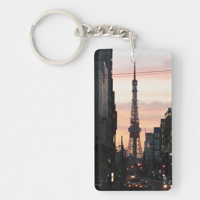 Tokyo Tower Sunrise 東京タワー日の出 Key Ring (Front)