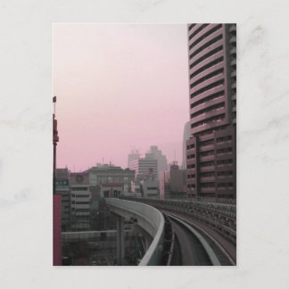 Tokyo Train tracks Postcard
