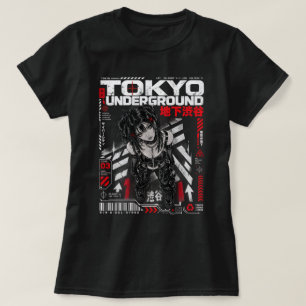 Tokyo Underground Anime Streetwear Shirt, Cyberpun T-Shirt