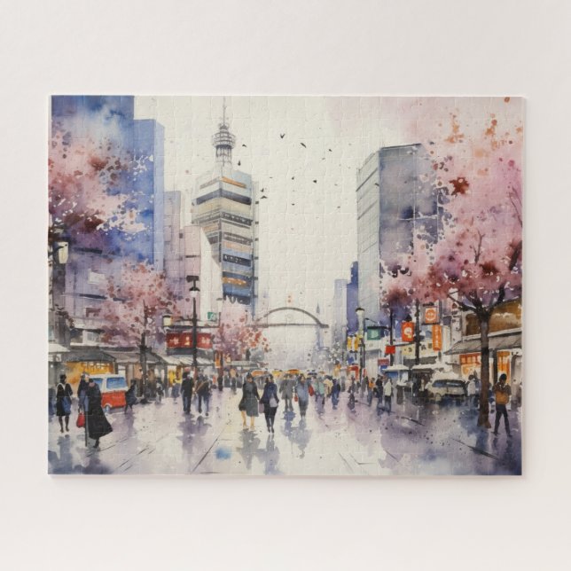 Tokyo Vibes - Cityscape Art Puzzle (Horizontal)