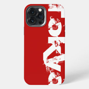 Tokyo - Young Style Urban Worn Red And White iPhone 13 Pro Max Case