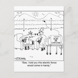 Told You the Electric Fence Would be Handy Postcard